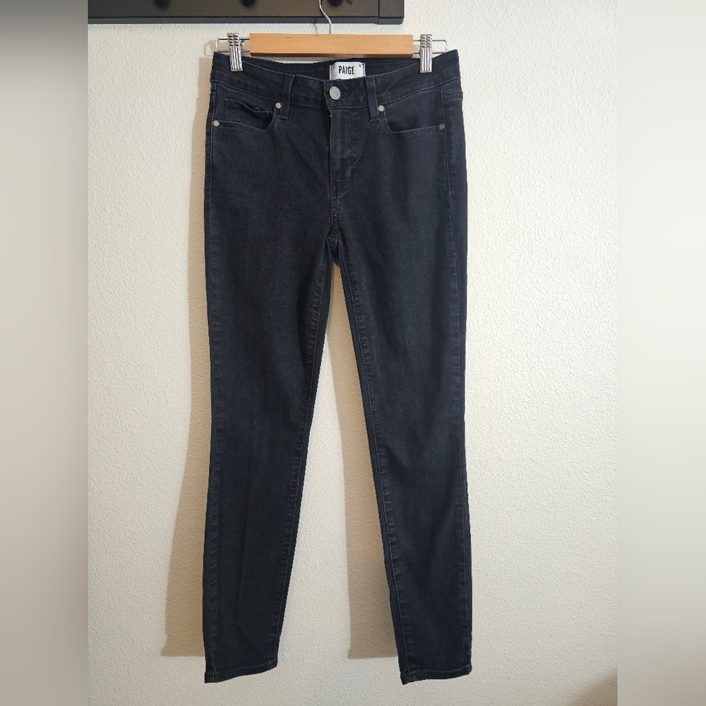 PAIGE Verdugo Ankle Black Jeans